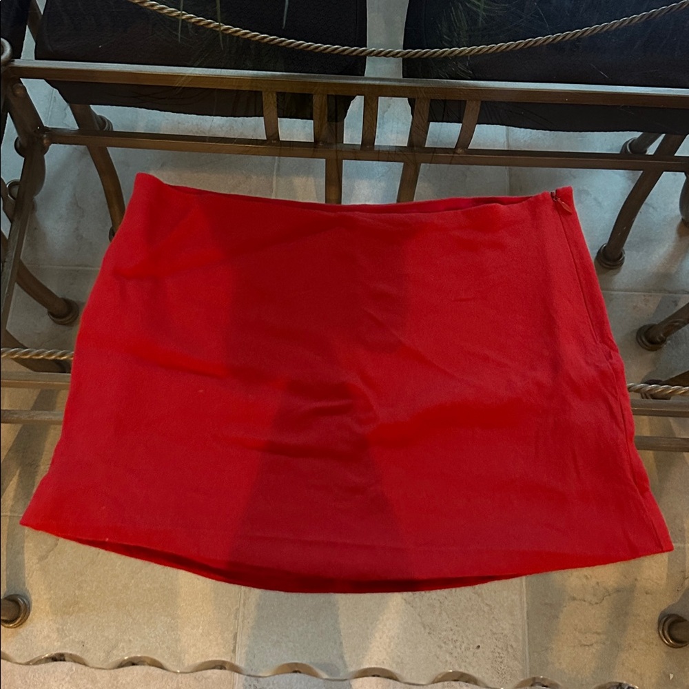 Reformation Red Skirt